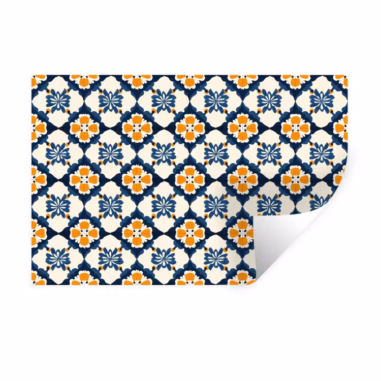 Muursticker - Klassiek - Geometrisch - Blauw — 1
