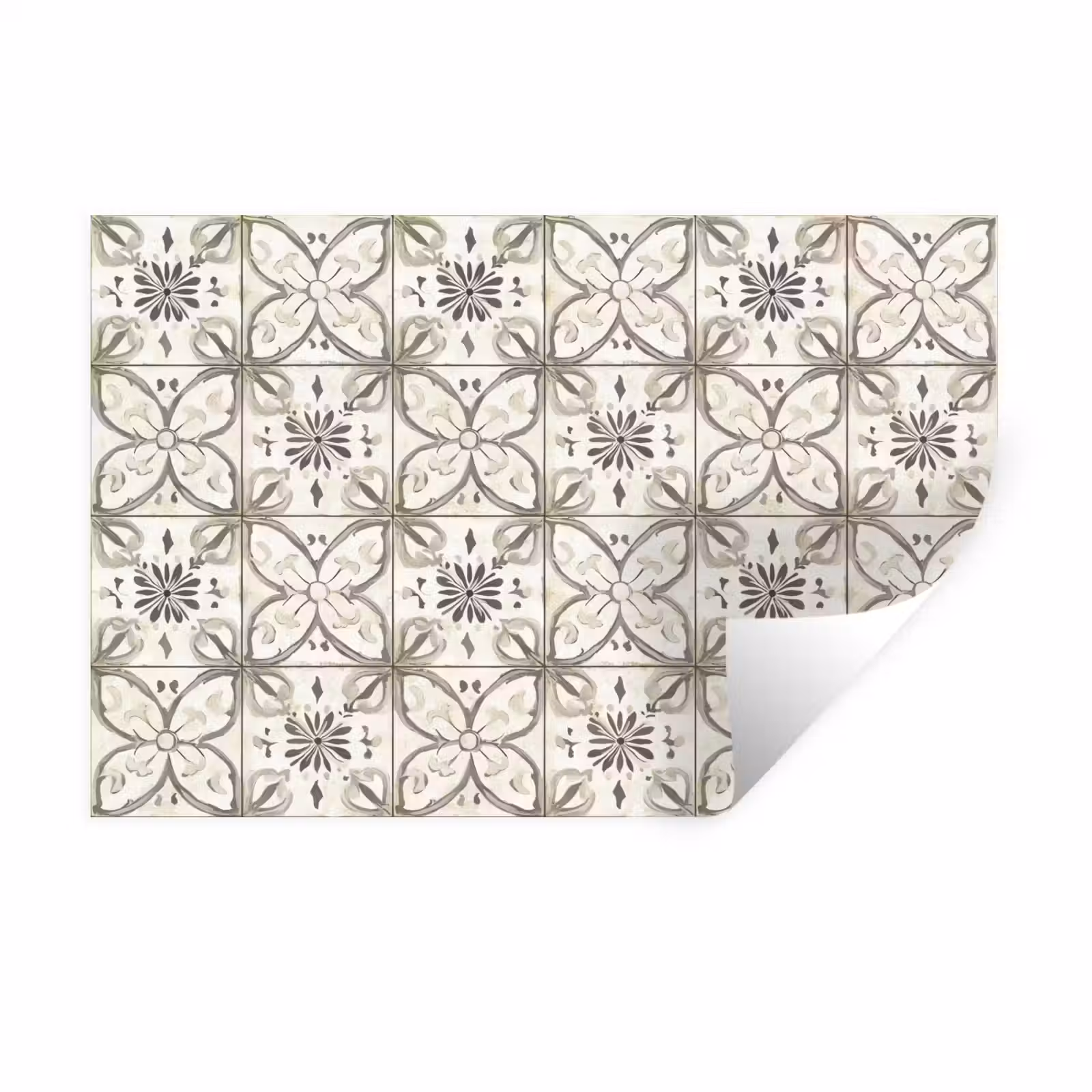 Muursticker - Antiek - Tegel - Beige — 1