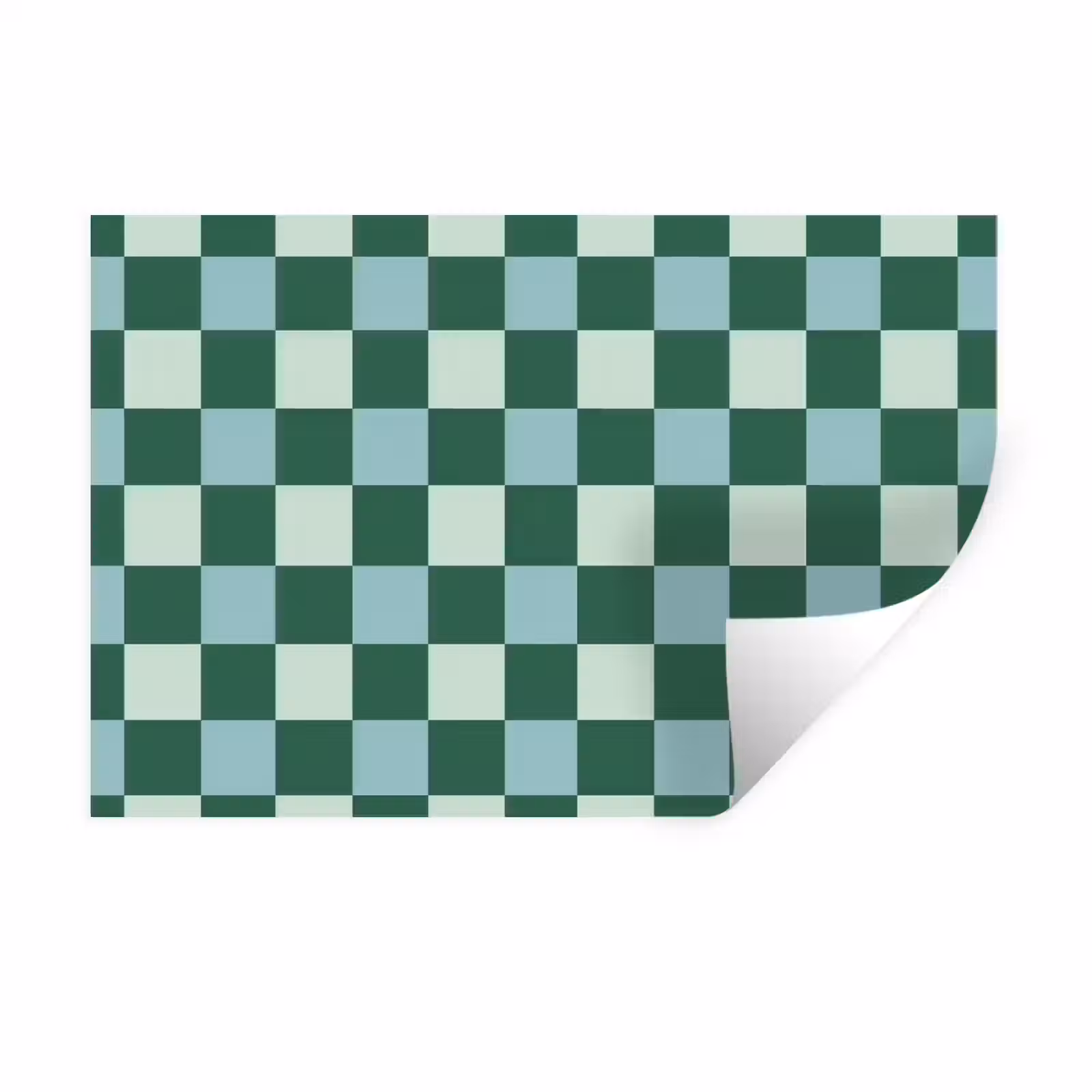 Muursticker - Schaakbord - Klassiek - Groen — 1