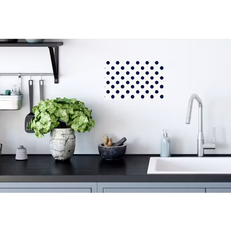 Muursticker - Klassiek - Stippen - Blauw — 2