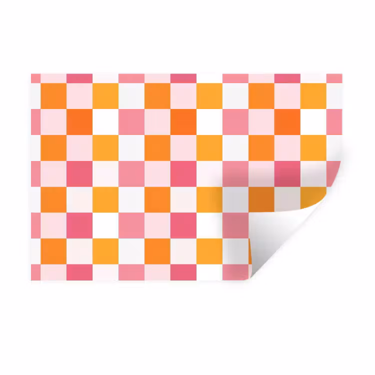 Muursticker - Patroon - Vierkant - Roze — 1
