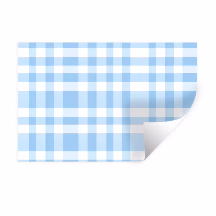 Muursticker - Ruit - Patroon - Blauw — 1