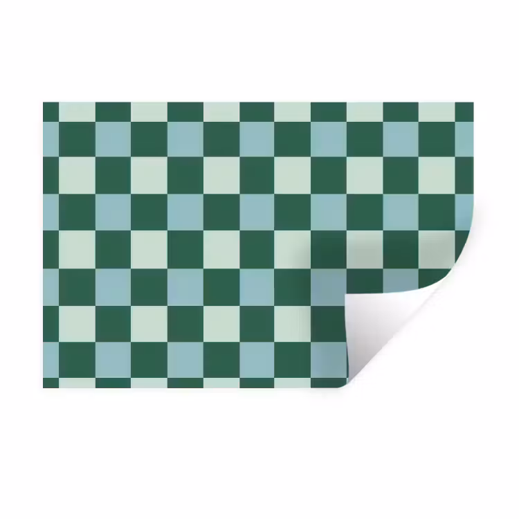 Muursticker - Schaakbord - Klassiek - Groen — 1