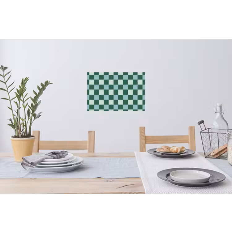 Muursticker - Schaakbord - Klassiek - Groen — 3