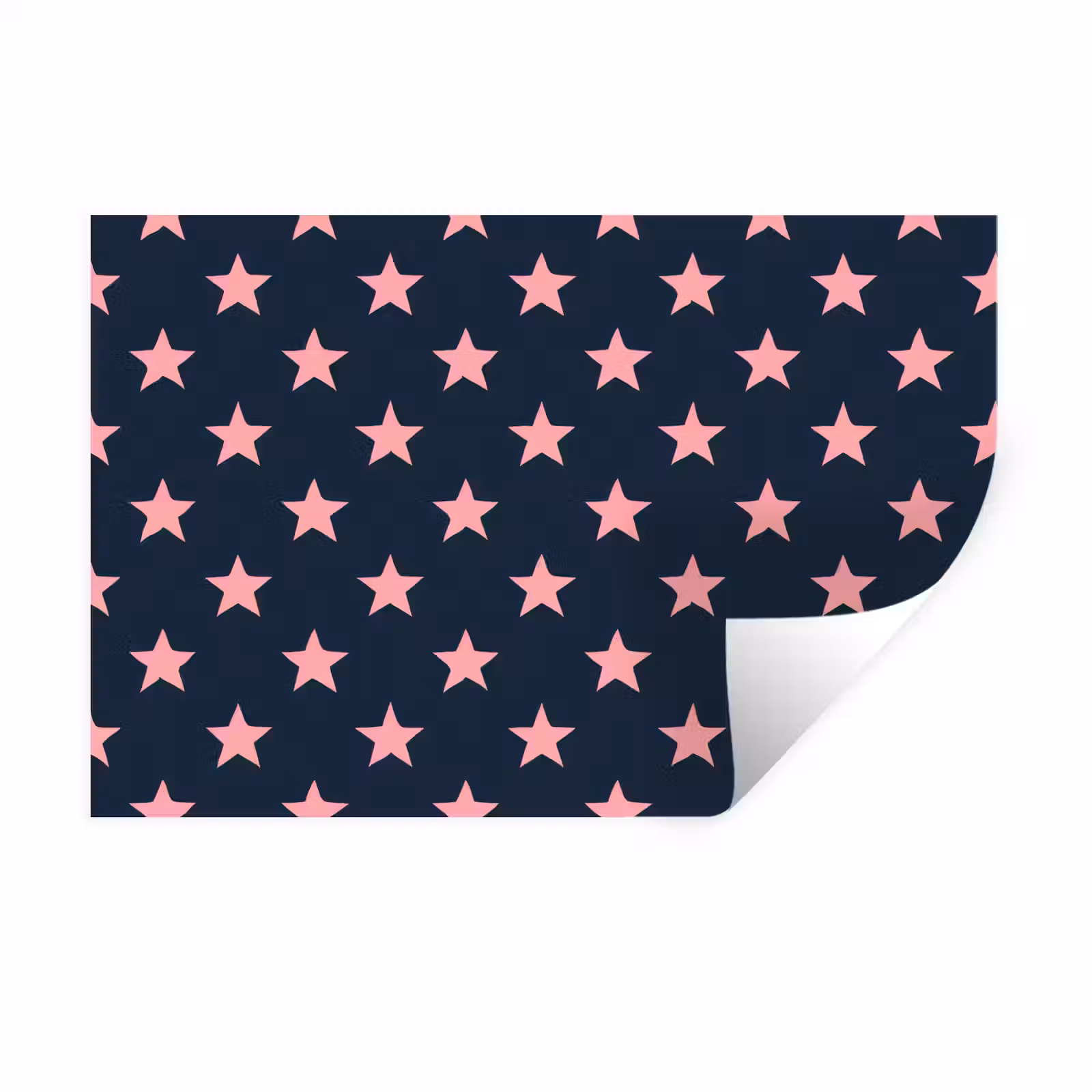 Muursticker - Patroon - Sterren - Roze — 1