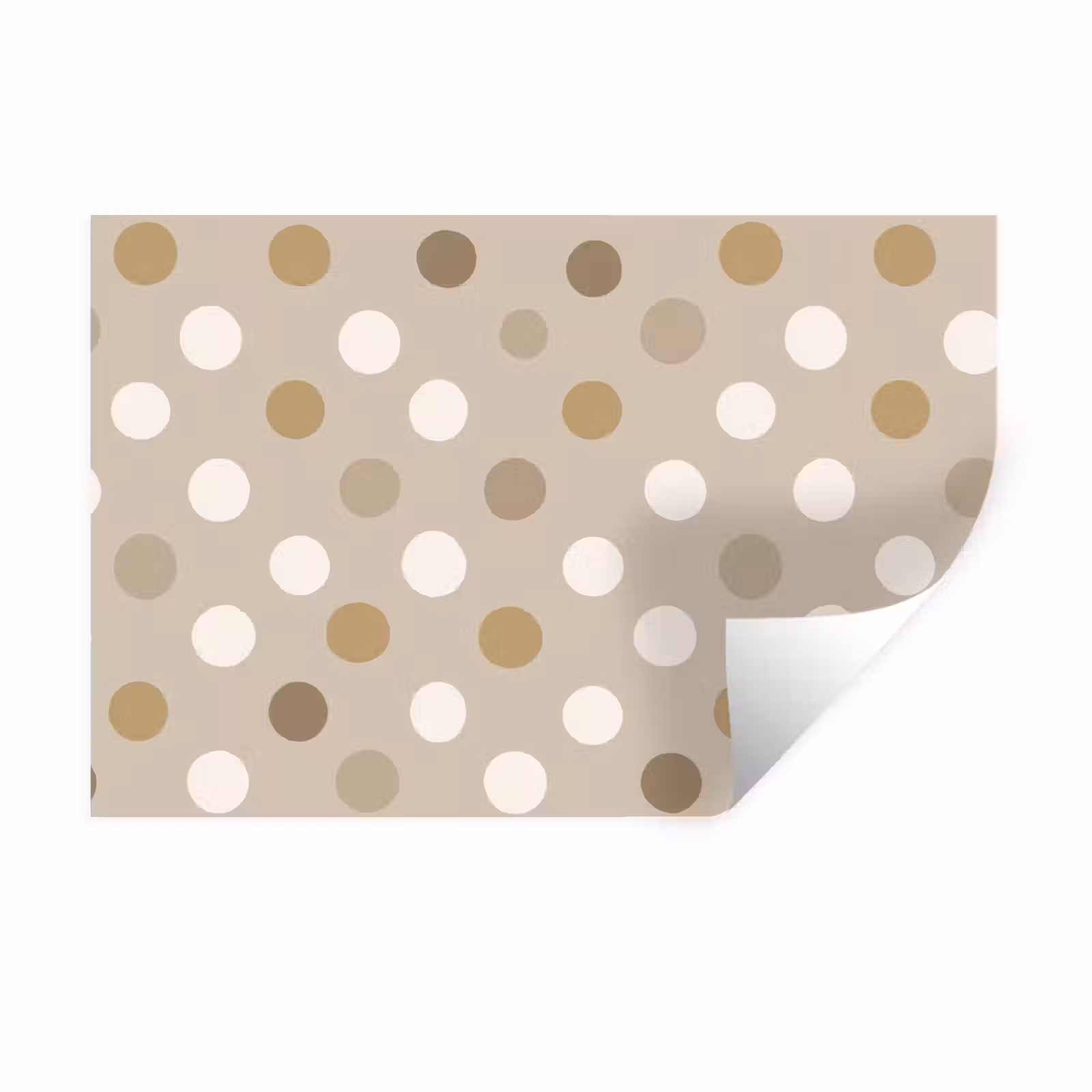Muursticker - Polka - Dots - Beige — 1