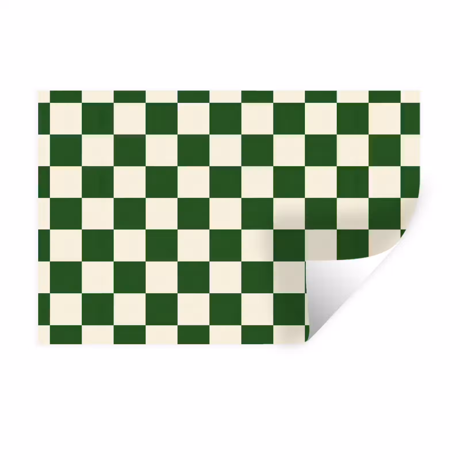Muursticker - Schaakbord - Patroon - Groen — 1