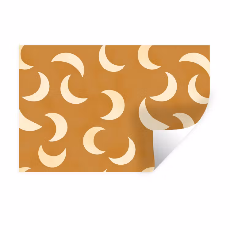 Muursticker - Manen - Patroon - Oker — 1