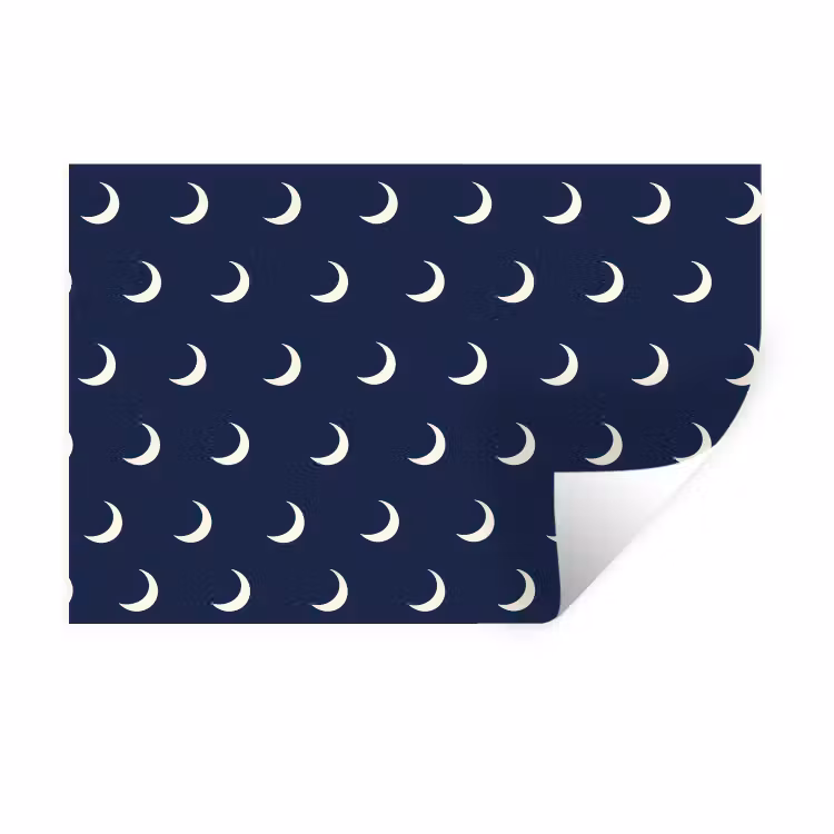 Muursticker - Patroon - Manen - Blauw — 1