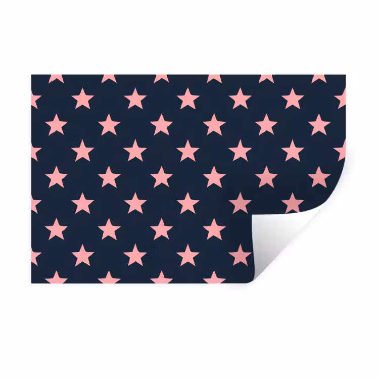 Muursticker - Patroon - Sterren - Roze — 1