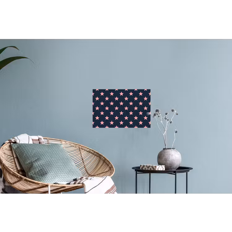 Muursticker - Patroon - Sterren - Roze — 4
