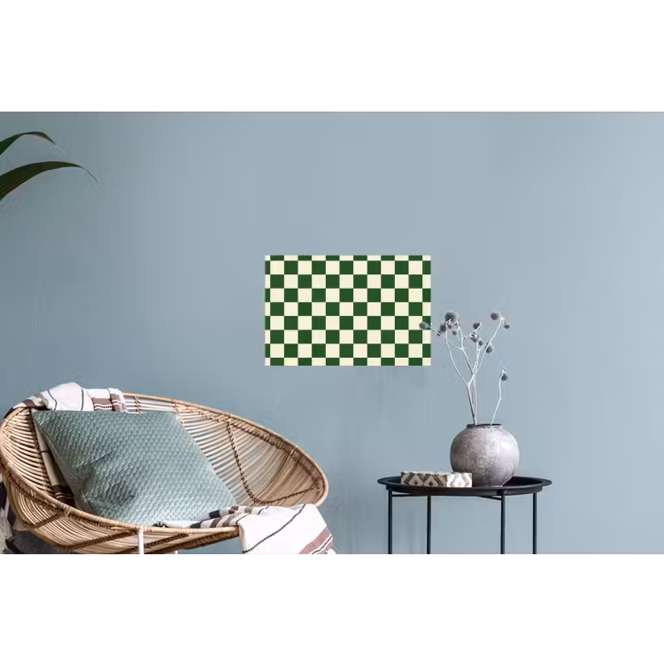 Muursticker - Schaakbord - Patroon - Groen — 4