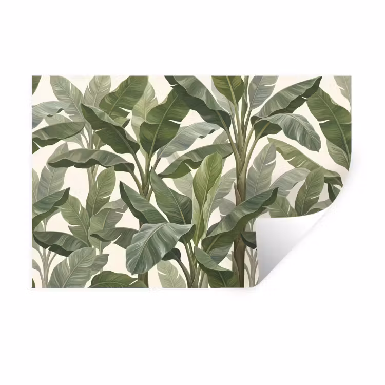 Muursticker - Planten - Bladeren - Tropisch - Groen — 1