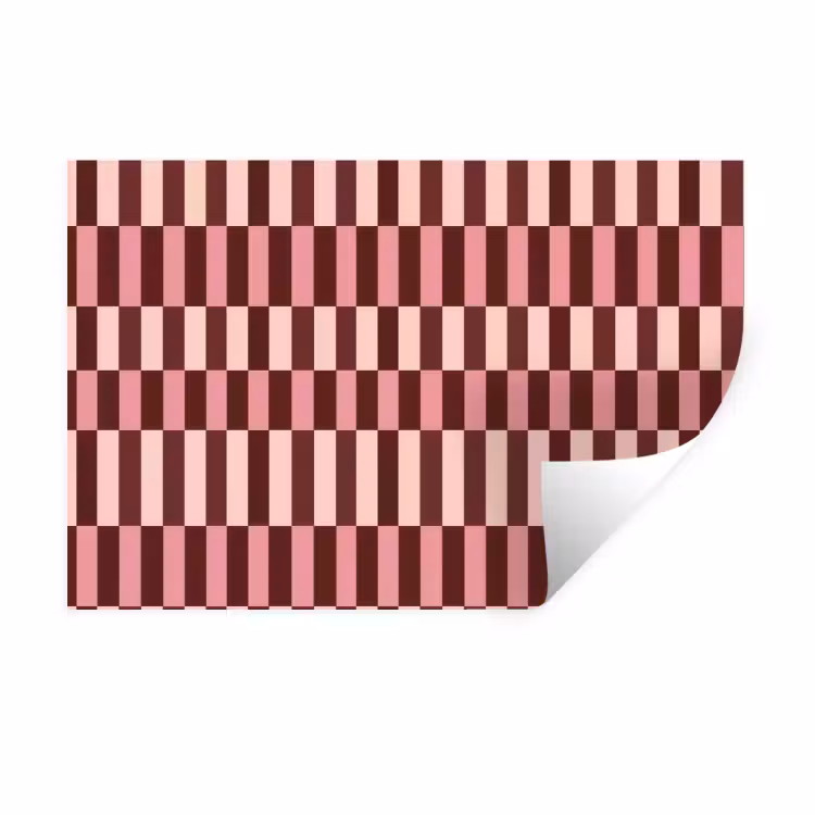 Muursticker - Roze - Rood - Blokjes — 1