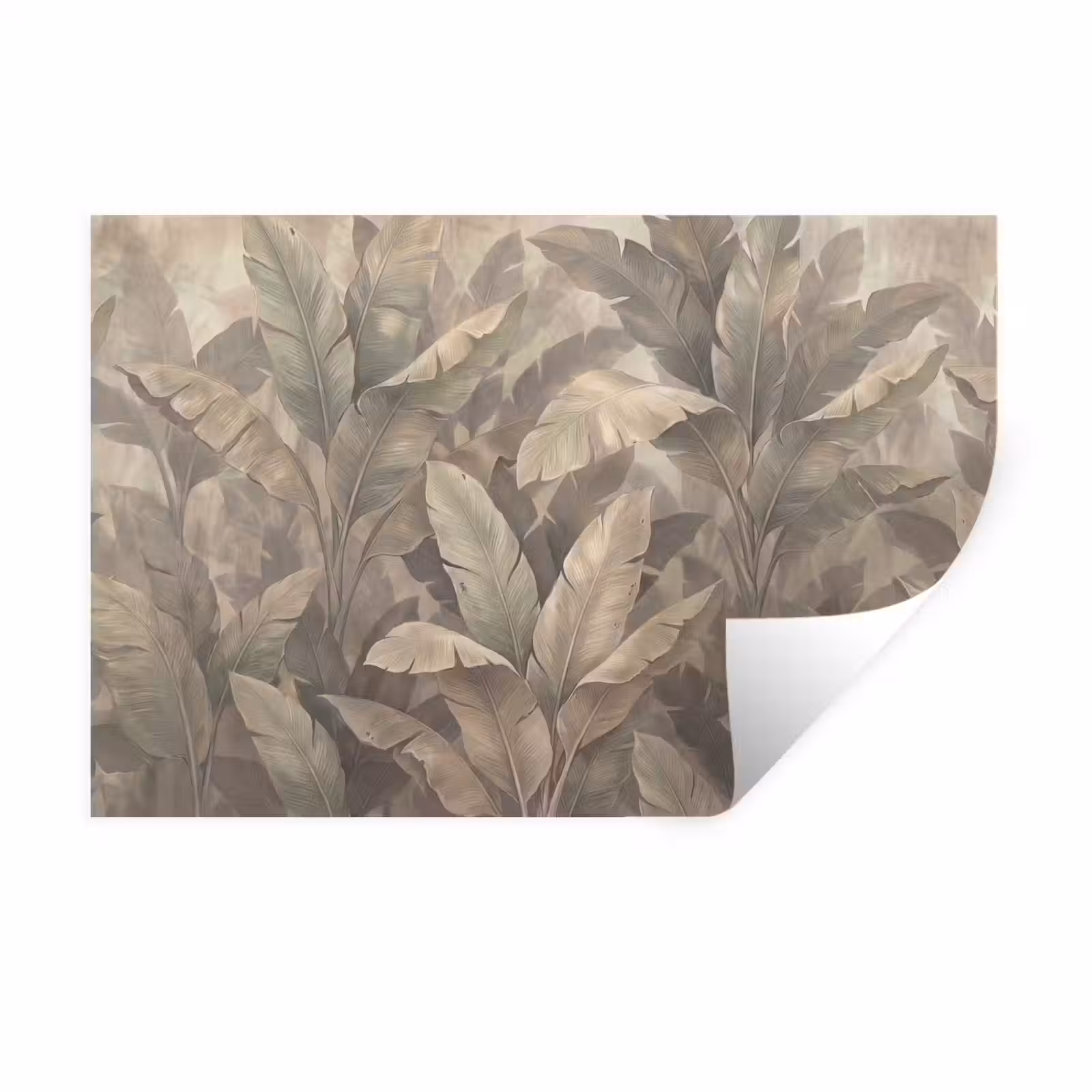 Muursticker - Bladeren - Tropisch - Natuur - Modern - Beige — 1