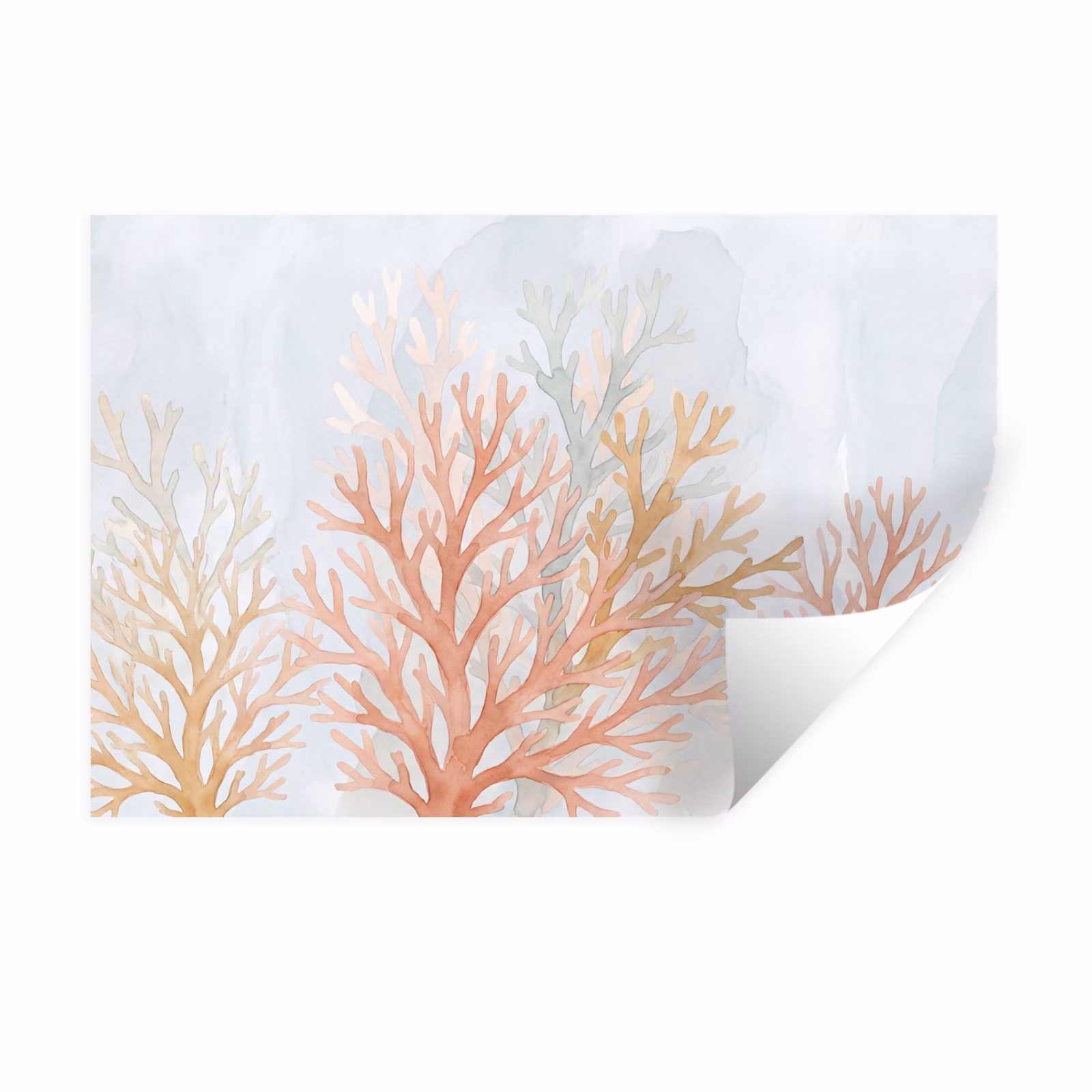 Muursticker - Natuur - Abstract - Aquarel - Organisch - Warm — 1