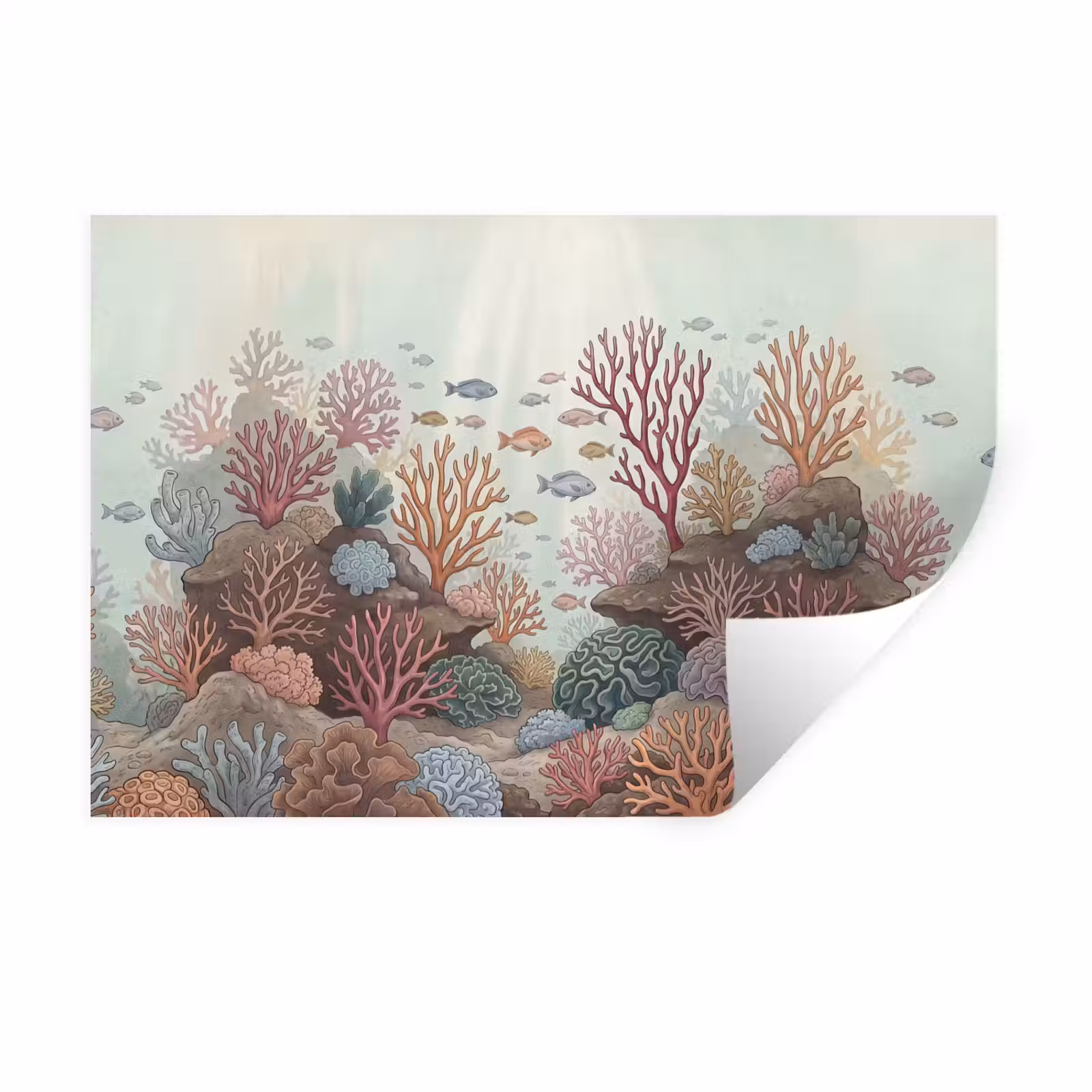 Muursticker - Onderwater - Koraal - Vis - Natuur — 1