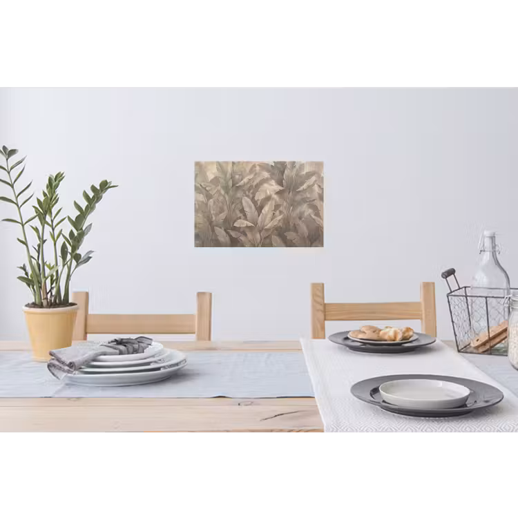 Muursticker - Bladeren - Tropisch - Natuur - Modern - Beige — 3