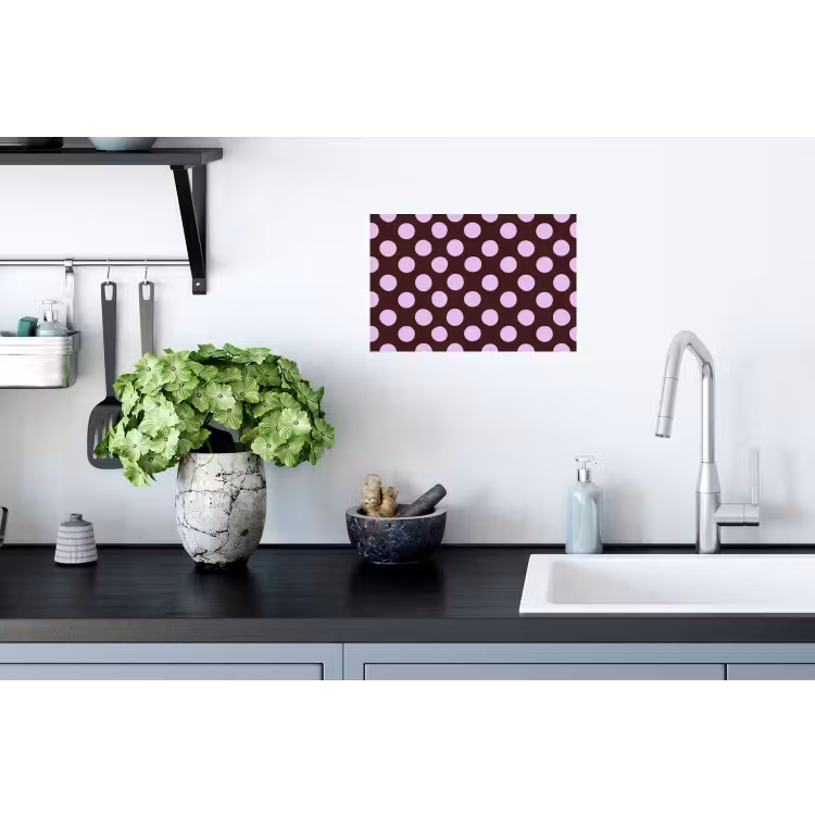 Muursticker - Klassiek - Stippen - Paars — 2
