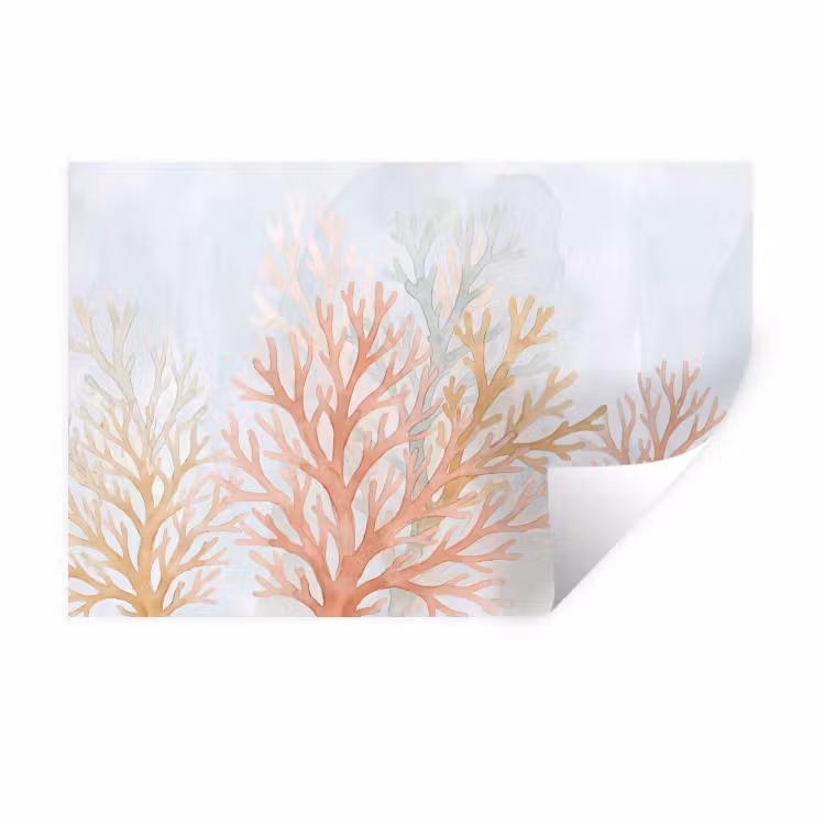 Muursticker - Natuur - Abstract - Aquarel - Organisch - Warm — 1