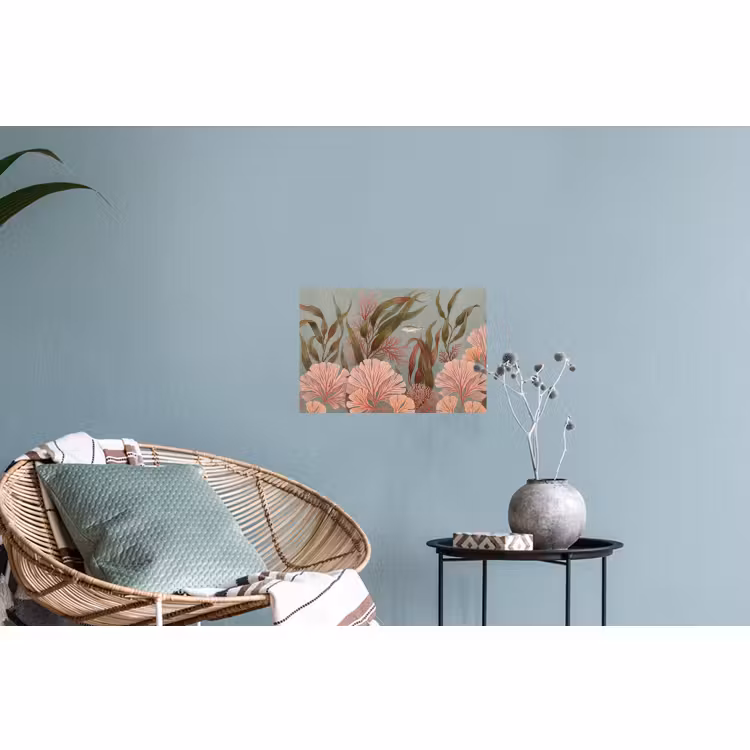 Muursticker - Onderwater - Planten - Vis - Vintage - Groen — 4