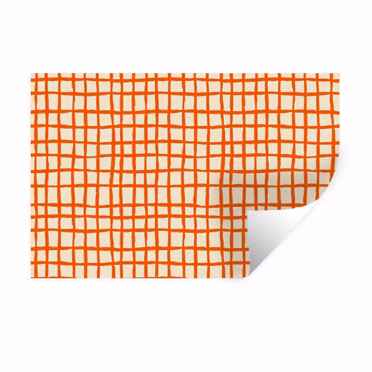 Muursticker - Patroon - Lijnen - Oranje — 1