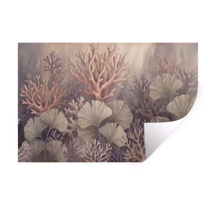 Muursticker - Plant - Bladeren - Zee - Illustratie - Groen — 1
