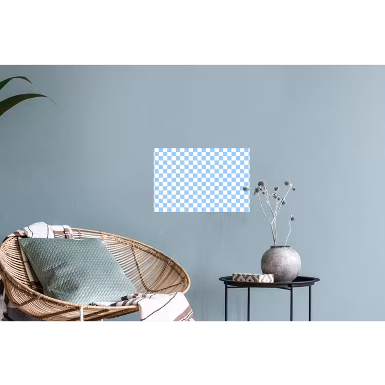 Muursticker - Schaakbord - Klassiek - Blauw — 4