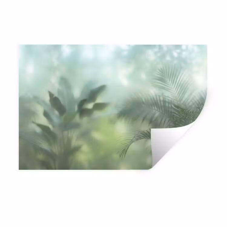 Muursticker - Natuur - Vervaagd - Groen - Abstract - Modern — 1