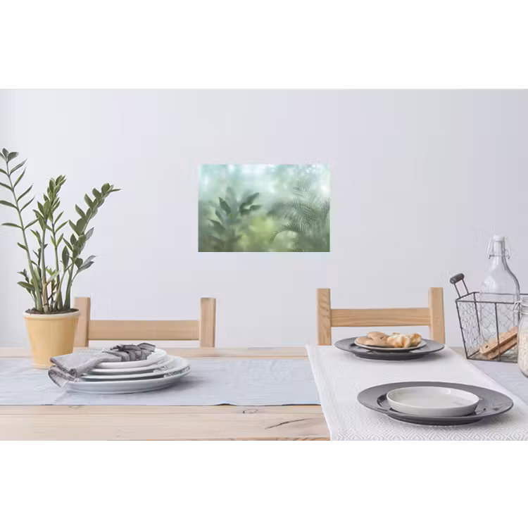 Muursticker - Natuur - Vervaagd - Groen - Abstract - Modern — 3