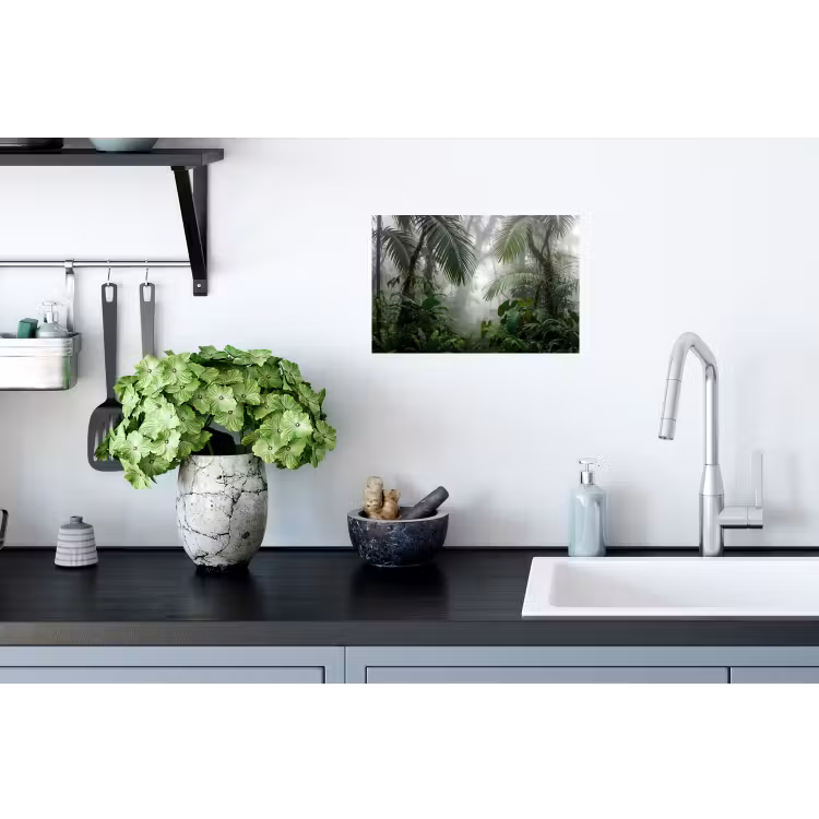 Muursticker - Natuur - Jungle - Mist - Tropisch - Groen — 2