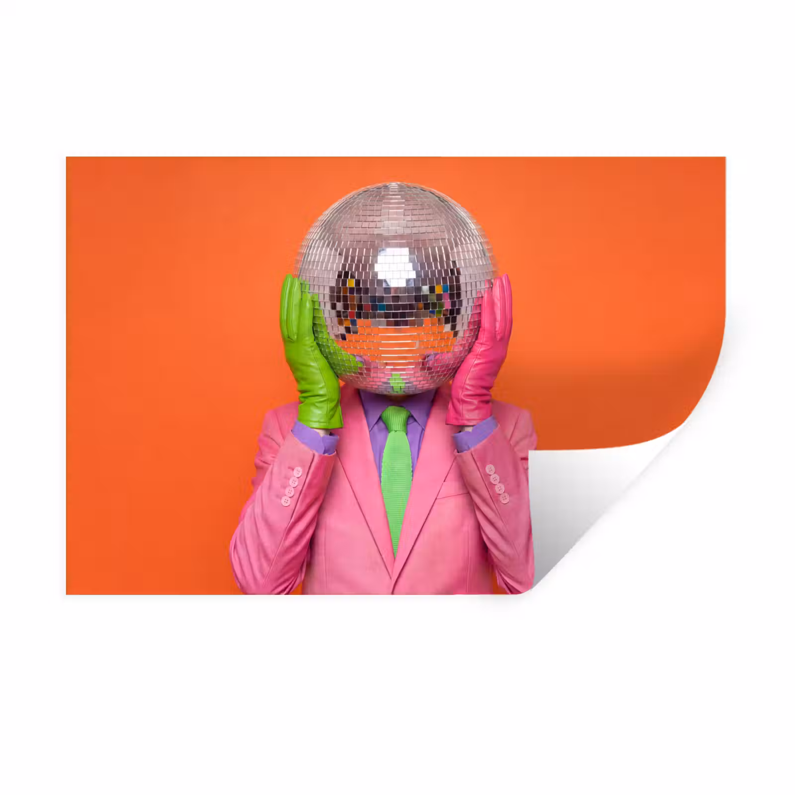 Muursticker - Kunst - Disco bal - Kleurrijk - Modern - Studio — 1