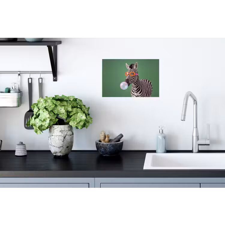 Muursticker - Dier - Bril - Bel - Modern - Groen — 2