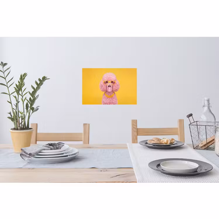 Muursticker - Hond - Kauwgum - Dieren - Modern - Roze — 3
