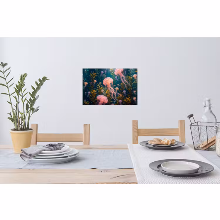 Muursticker - Kwal - Roze - Onderwater - Zeeleven - Dieren — 3