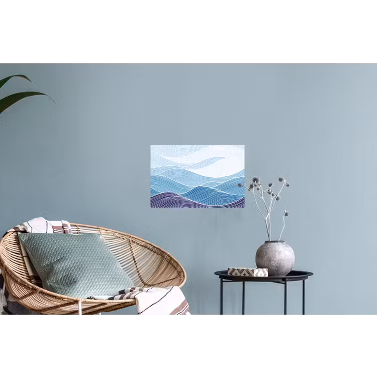 Muursticker - Abstract - Golven - Patroon - Blauw - Modern — 4