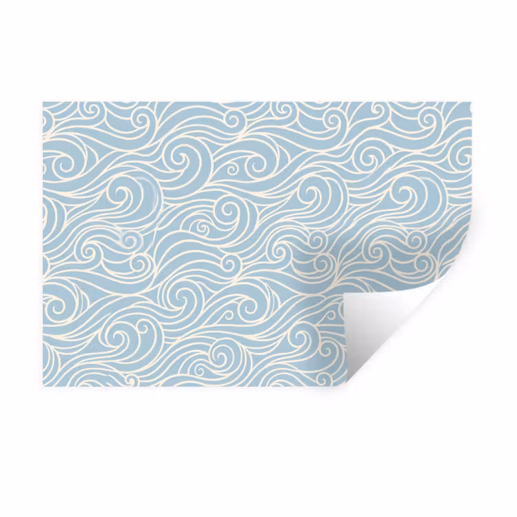Muursticker - Golf - Abstract - Natuur - Modern - Blauw — 1