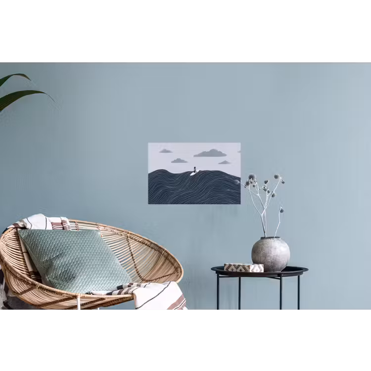 Muursticker - Persoon - Surfen - Oceaan - Natuur - Modern — 4