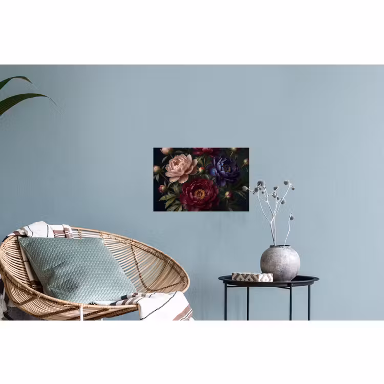Muursticker - Bloemen - Boeket - Natuur - Modern - Donker — 4
