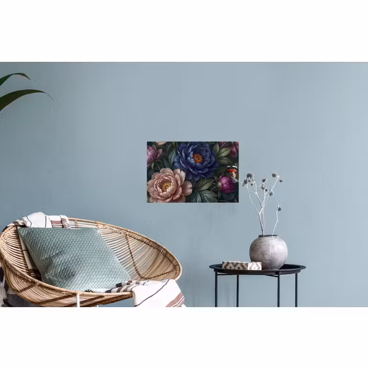 Muursticker - Bloemen - Vlinder - Natuur - Modern - Paars — 4