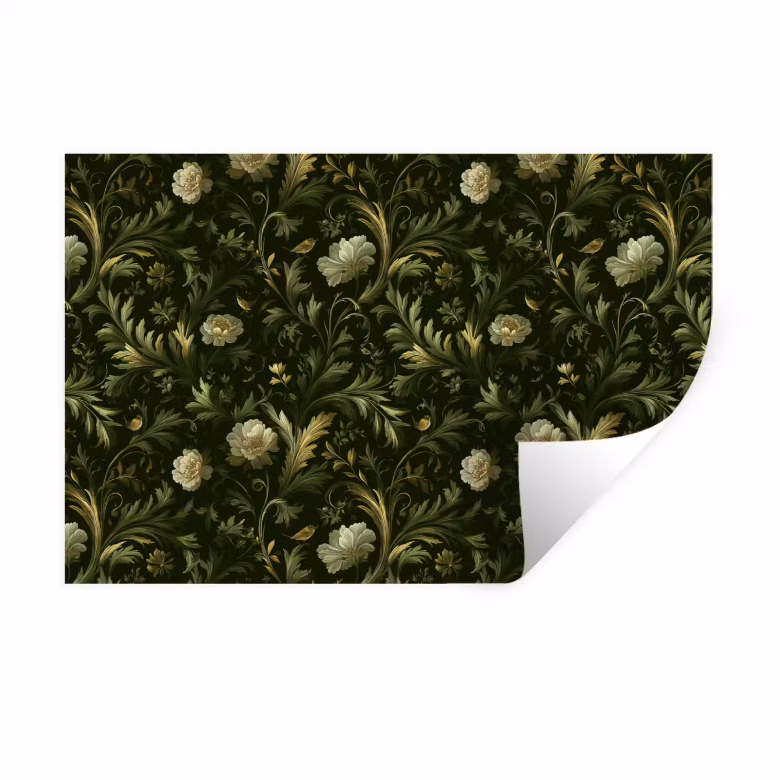Muursticker - Botanisch - Naadloos - Bloemen — 1
