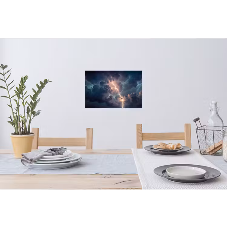 Muursticker - Bliksem - Storm - Natuur - Donker — 3