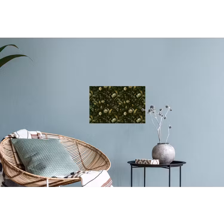Muursticker - Botanisch - Naadloos - Bloemen — 4