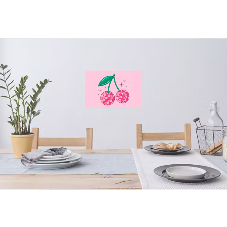 Muursticker - Decoratie - Disco-bal - Feest - Roze — 3