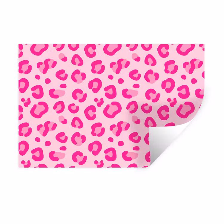 Muursticker - Dierenprint - Patroon - Abstract - Modern - Roze — 1
