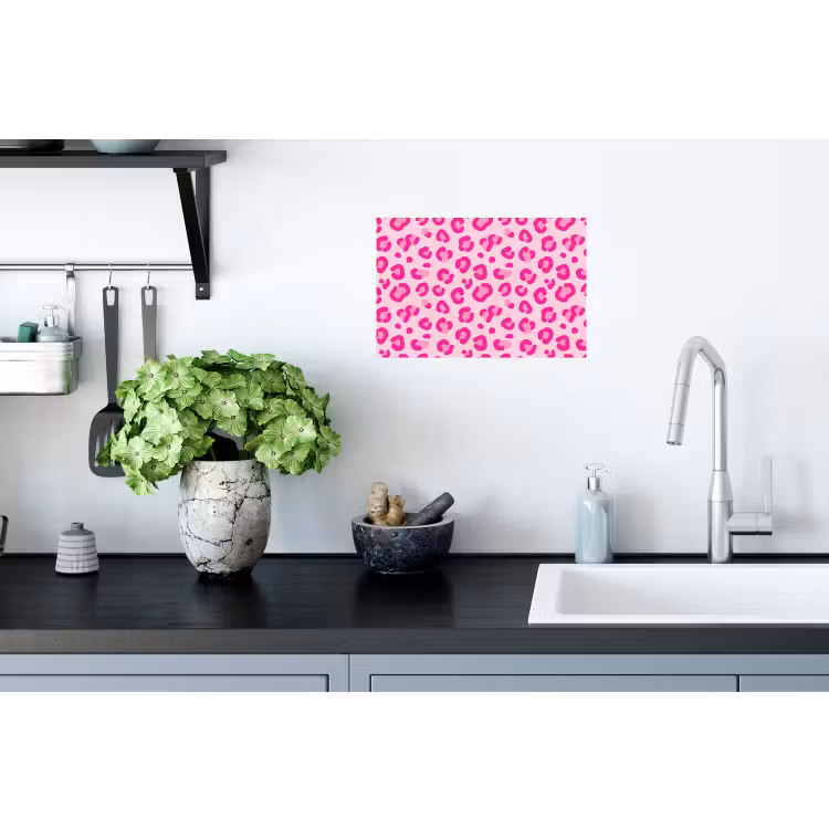 Muursticker - Dierenprint - Patroon - Abstract - Modern - Roze — 2