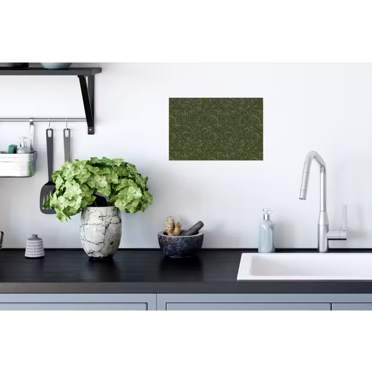 Muursticker - Donker - Groen - Krullend - Botanisch — 2