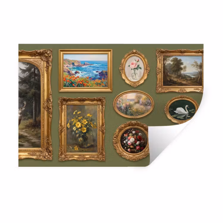 Muursticker - Hert - Bos - Natuur - Klassiek - Dieren — 1