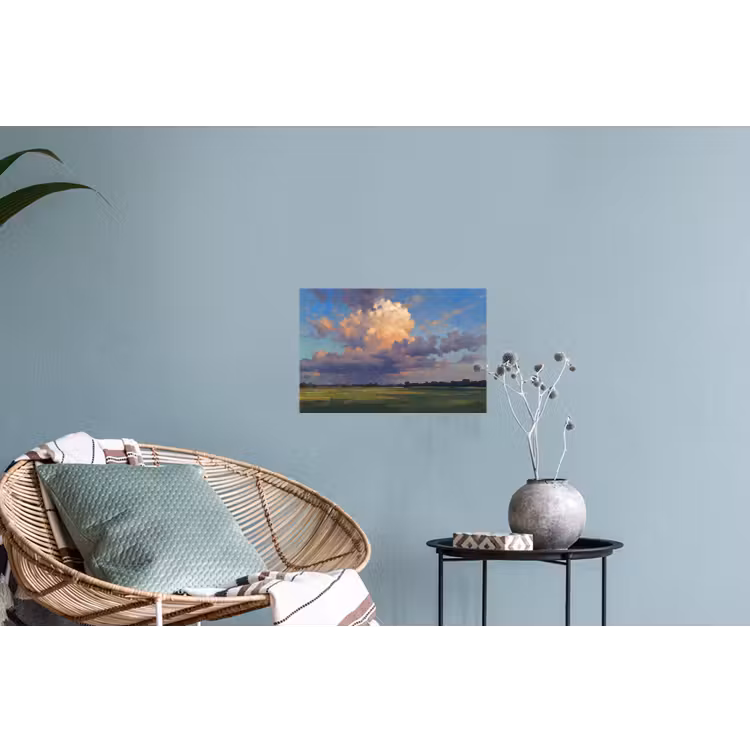 Muursticker - Lucht - Wolken - Landschap - Modern - Oranje — 4