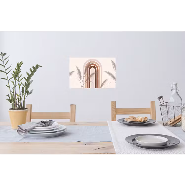 Muursticker - Abstract - Bogen - Plant - Boho - Beige — 3